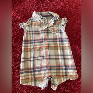 Carter’s Plaid Romper 3Months, Multi colors